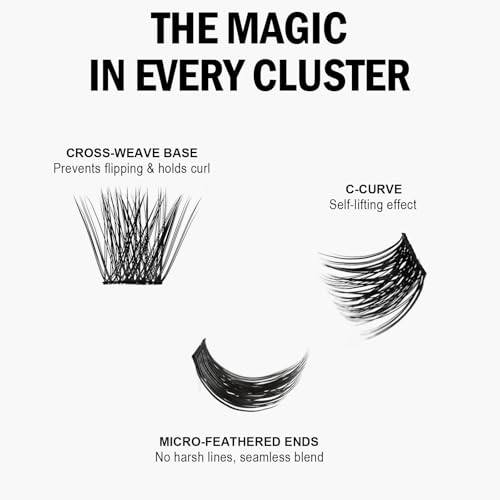 Lash Clusters 8-18mm Wispy DIY Individual Eyelashes 144pcs