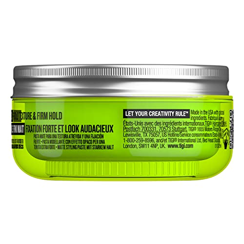 TIGI Bed Head Manipulator Matte Hair Wax Paste with Strong Hold 2.01 oz