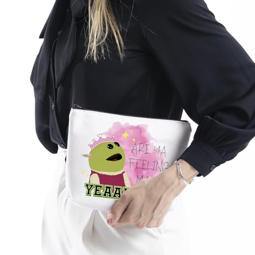 WCGXKO Cartoon Movie Lover Gift Are Ya Feeling Mad Yeaahhhh Makeup Bag Cartoon Gift For Women Cosmetic Zipper Pouch (Are Ya)