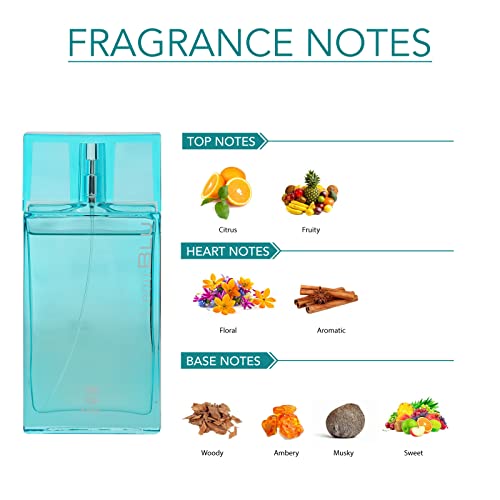 Ajmal L'Eau Blu Eau de Parfum for Men 90ml – Fresh Citrus & Aquatic Fragrance