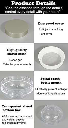 20ml Empty Powder Compact Container with Puff & Sifter