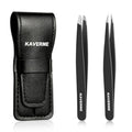 2-Piece Precision Tweezers Set – Slant & Point Tips for Eyebrows