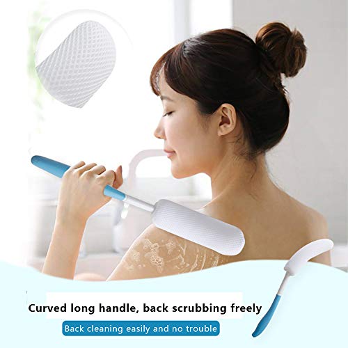 Long Handle Bath Brush for Seniors & Elderly with Anti-Slip Grip