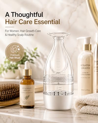 Minoxidil Applicator Bottle with Roller Comb Massager