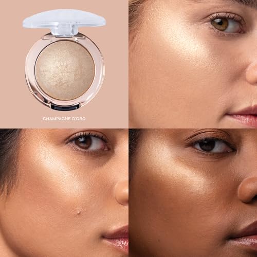 Milani Baked Highlighter Champagne D'oro - Long-Lasting Powder