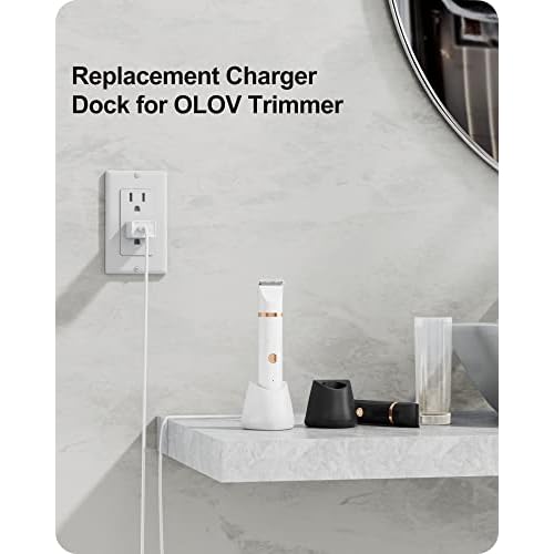 WUKUR Charging Dock for OLOV Trimmer, Charging Base for OLOV Ball Trimmer for Men, Bikini Trimmer Women Charger Dock with USB Power Cord