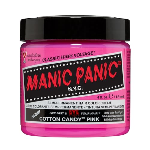 Manic Panic Cotton Candy Pink Semi-Permanent Hair Dye 4oz - Vegan & Cruelty-Free