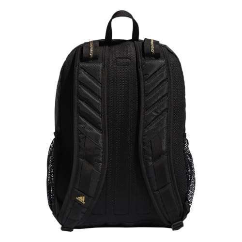 adidas Unisex Prime 6 Backpack, Black/Gold Metallic, One Size