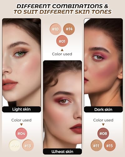 16 Colors Contour Palette - Blush Highlighter Bronzer Set