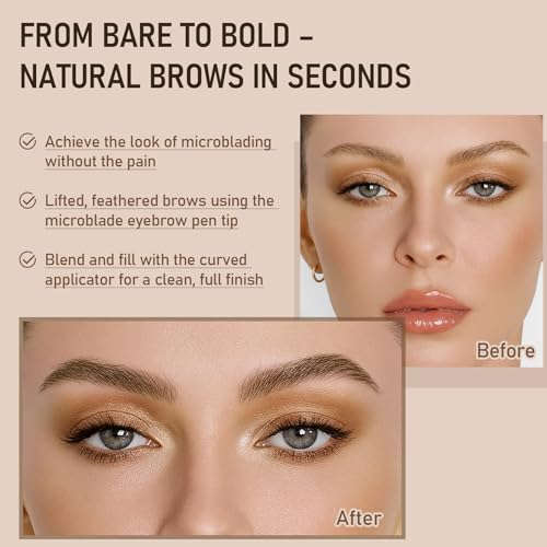 4D Microblading Eyebrow Pen - Dual Tip Liquid Brow Pencil