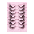 Cat Eye False Eyelashes - Fluffy Mink Look Wispy Lashes