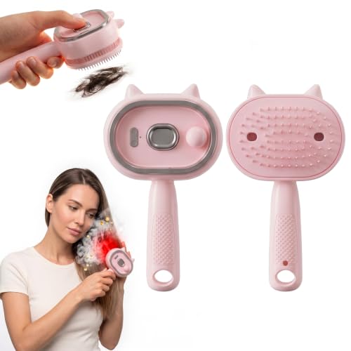 Rechargeable Electric Hair Brush Comb with Scalp Massager - 5 in 1