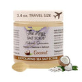 The Keys Salt Scrub -Sea Salt Scrub - Exfoliating Body Scrub with Wooden Spoon - Moisturizing Exfoliator for Hands, Foot, Bath, (3.4 Ounce (Pack of 1), Coconut)
