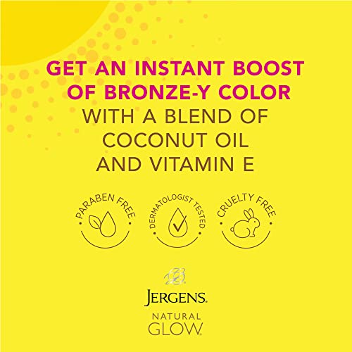 Jergens Natural Glow Instant Tanning Moisturizer, Light Bronze 6oz