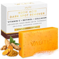 VALITIC Kojic Acid Soap - Turmeric Soap for Dark Spots for Face and Body - Exfoliating Bar for Hyperpigmentation, Skin Tone Corrector with Retinol, Vitamin C, Collagen and Hyaluronic Acid - 1 Pack