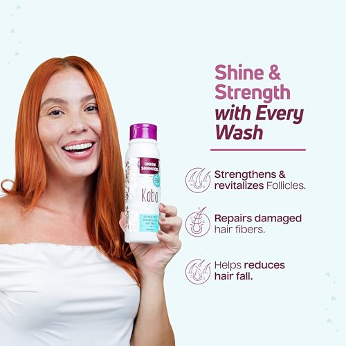 Kaba Onion Shampoo for Thicker Hair - 500 ML, Sulfate-Free