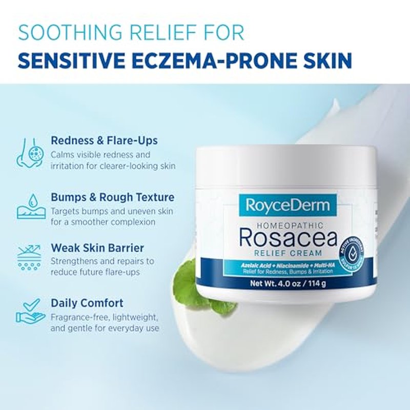 Roycederm Rosacea Treatment Cream with Azelaic Acid & Sulphur