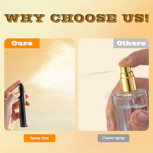 10ml Perfume Atomizer Travel Refillable, 3PCS Perfume Travel Refillable Bottle,Bottom-Filling Fragrances Perfumes Bottle,Mini Cologne Dispenser,Portable Sprayer£¨Black-Grey-Silver£©