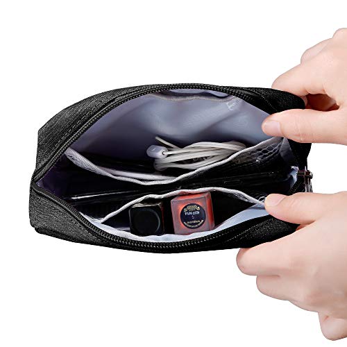 Small Makeup Pouch Organizer Bag 4x6 inch Black