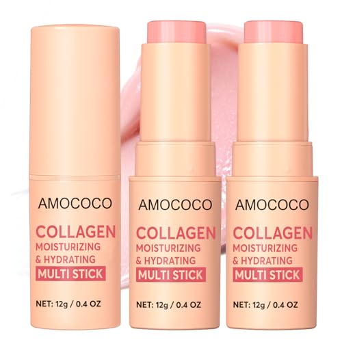 Collagen Hydrating Balm Stick 3-Pack – Lip, Eye & Face Moisturizer