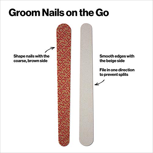 Revlon Compact Emery Board Nail Files Set of 10 Travel Size Nail Buffers
