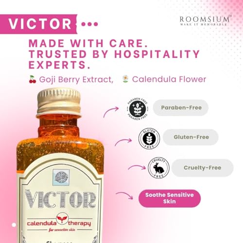 Roomsium Victor 30-Piece Hotel Toiletries Set for Vacation Rentals