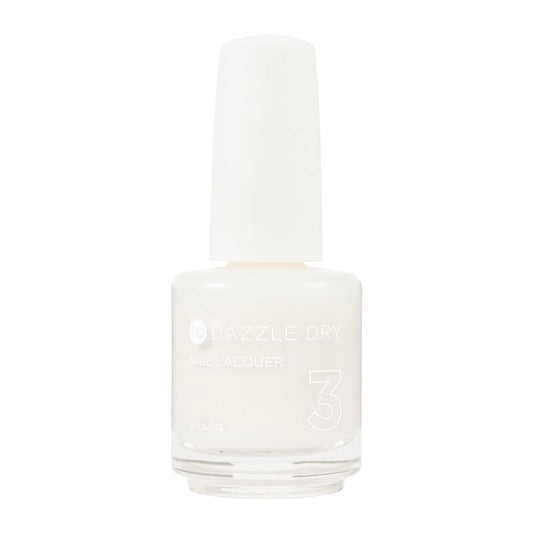 Dazzle Dry Nail Lacquer (Step 3) - Breathe Free - A sheer, milky soft marshmallow nude. Sheer cream. (0.5 fl oz)