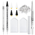 Rhinestone Picker Tool - Dual-Head Pen with Wax Tips & 1400 Stones