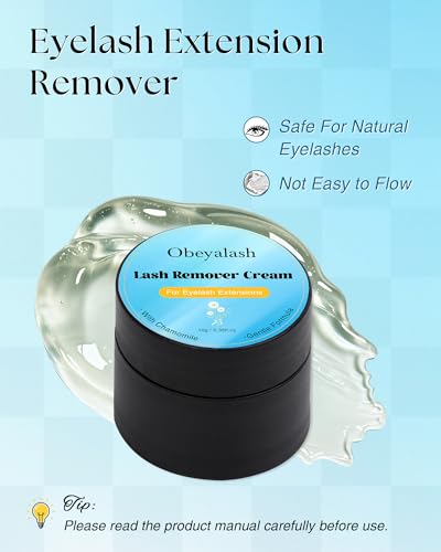 Gentle Cream Eyelash Extension Remover with Tools - Obeyalash