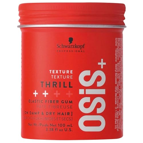 OSiS+ Thrill Fibre Gum – Medium Hold Flexible Styling, 3.38 oz