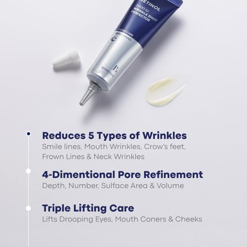 Retinol 2500 IU Wrinkle-Shot Perfector ? 7-Day Intensive Anti-Aging Dark Spot Cream | Bakuchiol & Retinol K-Beauty Treatment (0.5 fl oz / 15 ml)