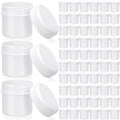 100 Pack 1oz Plastic Jars with Lids - Leak Proof Containers