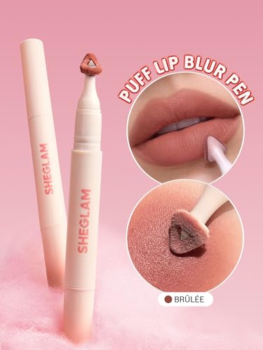SHEGLAM Marshmallow Puff Lip Blur Pen - Matte Lipstick in Brûlée