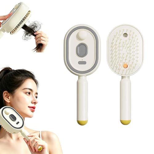 Electric Spray Air Cushion Detangling Brush with Misting Tank