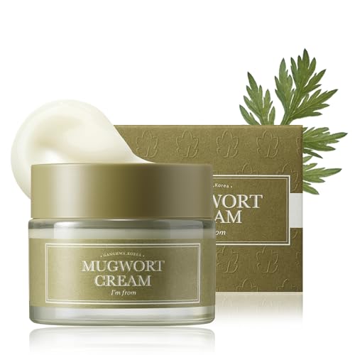 I'm from Mugwort Cream, For all skin type, 1.69 fl oz | Moisturizer with 73.55% Mugwort Extract, Soothing, Calming, Redness Relief with Sebum control