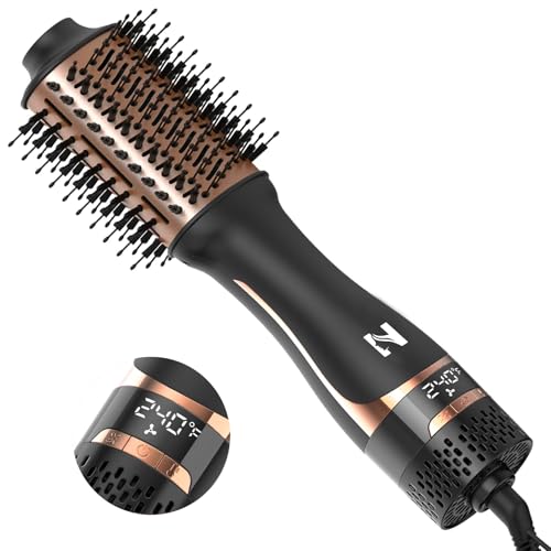 Nicebay Oval Hair Dryer Brush & Volumizer with Display Screen, Anti-Frizz