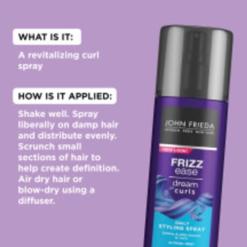 Frizz Ease Dream Curls Daily Styling Spray for Curly Hair - 6.7 Oz
