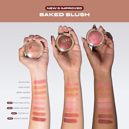 Milani Baked Blush Powder - Dolce Pink Matte & Shimmer