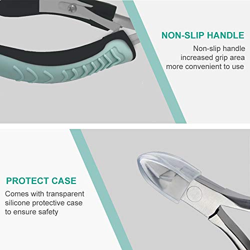 IVON Professional Cuticle Nipper - Stainless Steel Trimmer with Non-Slip Handle