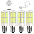 LED Makeup Mirror Bulb Replacement Mirror for Cosmetic Vanity Makeup Mirror with Single Double Sided Lighted Magnification,4W Equivalent to 40W Incandescent Bulb (4-Pack Daylight White)