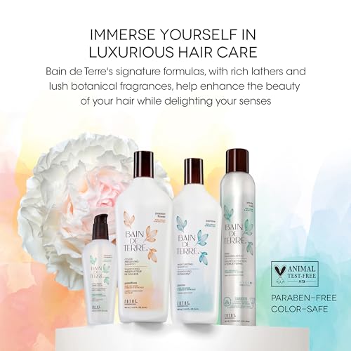 Bain de Terre Rise N' Shine Volumizing Foam, Lightweight Medium Hold & Volume with Argan & Monoi Oils, Paraben-Free, Color-Safe, Vegan, 6.7 Fl Oz