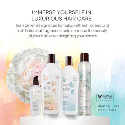 Bain de Terre Rise N' Shine Volumizing Foam, Lightweight Medium Hold & Volume with Argan & Monoi Oils, Paraben-Free, Color-Safe, Vegan, 6.7 Fl Oz