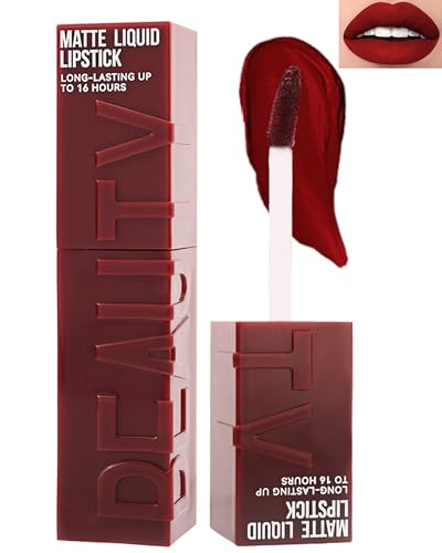 Matte Liquid Lipstick 16H Wear - Wine Red