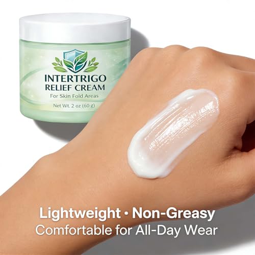 Intertrigo Cream for Belly Folds, Skin Fold Barrier Cream with Zinc Oxide & Undecylenic Acid, Fast-Drying, Non-Greasy Daily Care for Friction-Prone Areas(1)