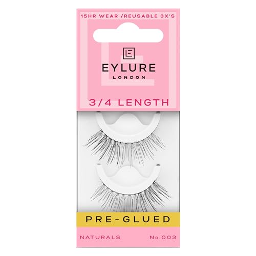 Eylure Pre-Glued False Eyelashes, Naturals No. 003