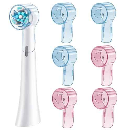 6 Pack Toothbrush Covers Compatible with Oral B iO Replacement Heads, Toothbrush Cover Caps Compatible with Oral B Pro1000 Electric Toothbrush Head£¬iO Toothbrush Head Cover for Travel & Home