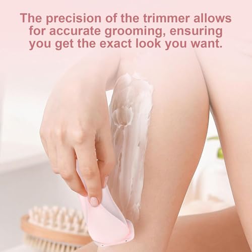 Pink Women’s Electric Shaver & Bikini Trimmer - Wet & Dry Waterproof 2-in-1 Razor with Removable Head