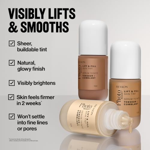 Revlon PhotoReady Lift & Fill Skin Tint 170 - Sheer, Glow-Boosting 1 fl oz