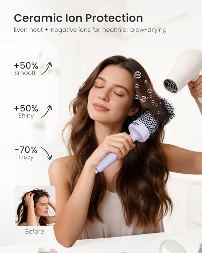 AIMIKE NaturaVol Round Brush for Fine Hair Blow Dry