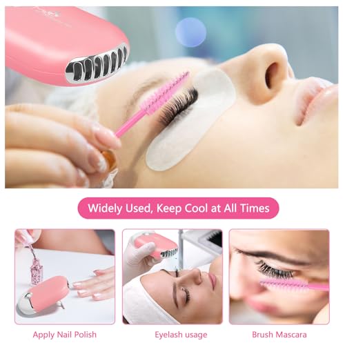 Lash Extension Shampoo Kit with USB Fan Dryer & Brush Set